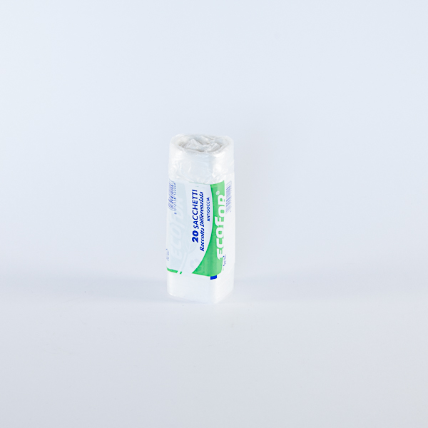 SACCHI PATTUMIERA ECOFOR 50x60 TRASPARENTI 20pz