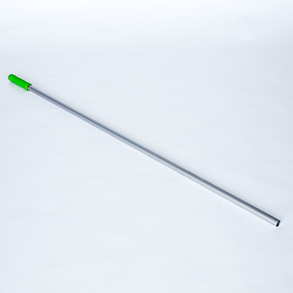 MANICO IN ALLUMINIO CON FORO 140cm E MANOPOLA IN PLASTICA