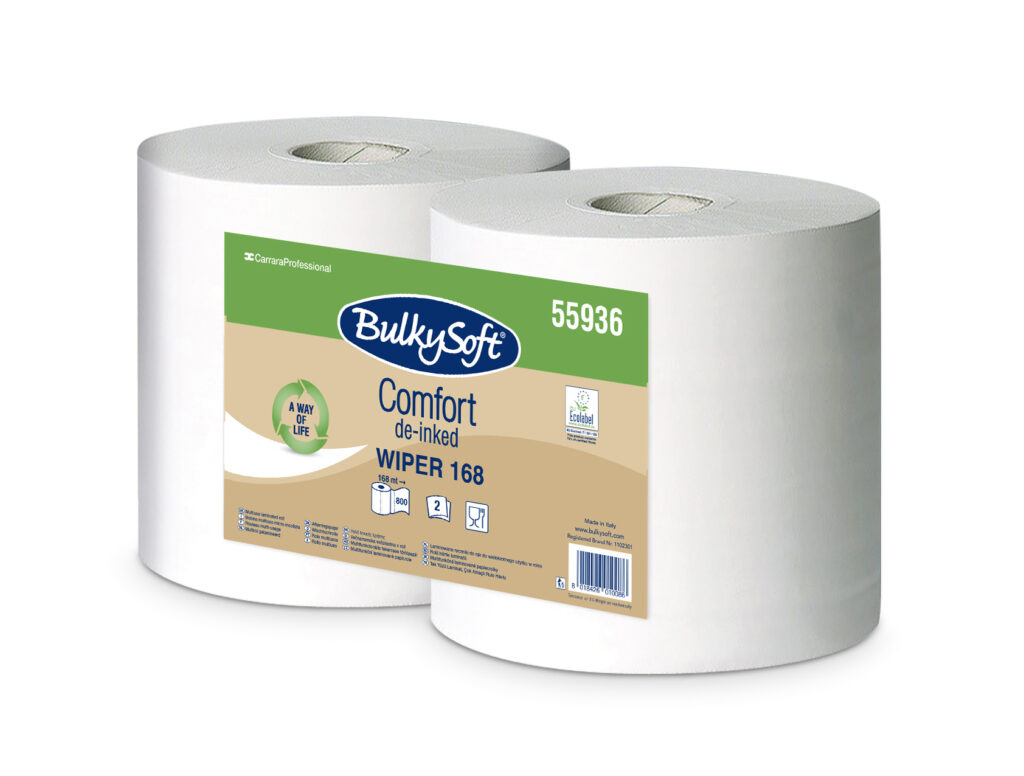 BOBINA BULKYSOFT WIPER168 DE-INKED 800 STRAPPI - 2pz