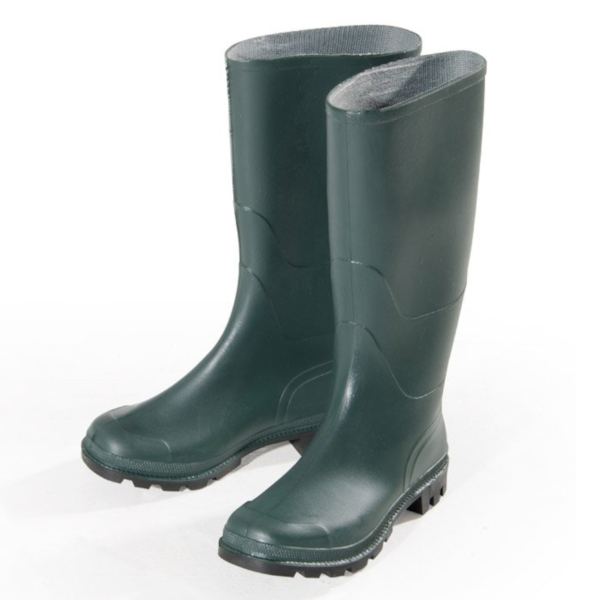STIVALI VERDI IN PVC A TRONCHETTO taglia 41