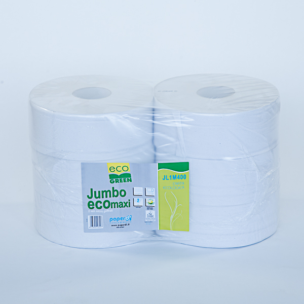 CARTA IGIENICA A 2veli JUMBO ECO MAXI 400mt - 6 ROTOLI