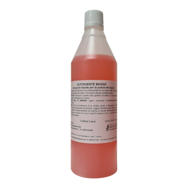 DETERGENTE BAGNO E SANITARI LT.1 SENZA SIMBOLI DI PERICOLO IN ETICHETTA