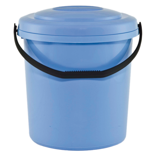 PATTUMIERA LT.18 INTERAMENTE IN PLASTICA CON COPERCHIO