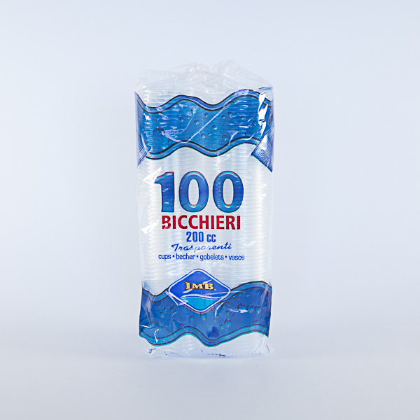 BICCHIERI TRASPARENTI MONOUSO 200CC