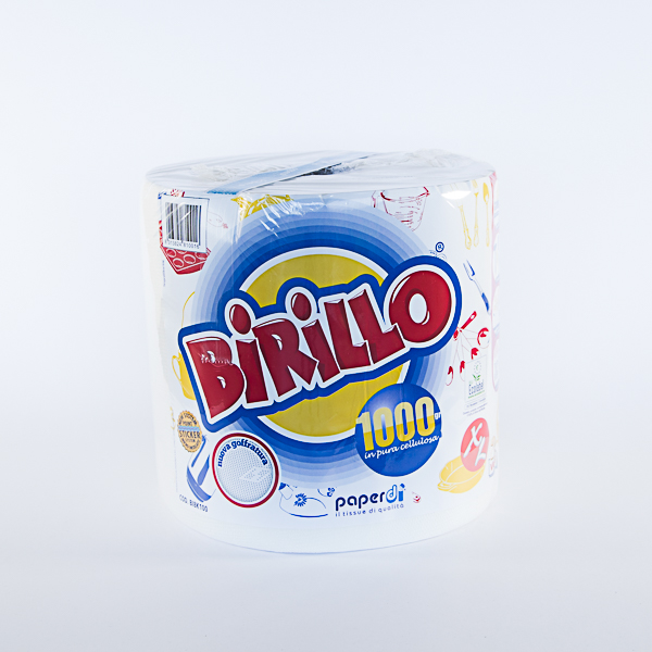 BOBINA BIRILLO KG.1 PURA CELLULOSA MONOBLISTERATA CON MANIGLIA