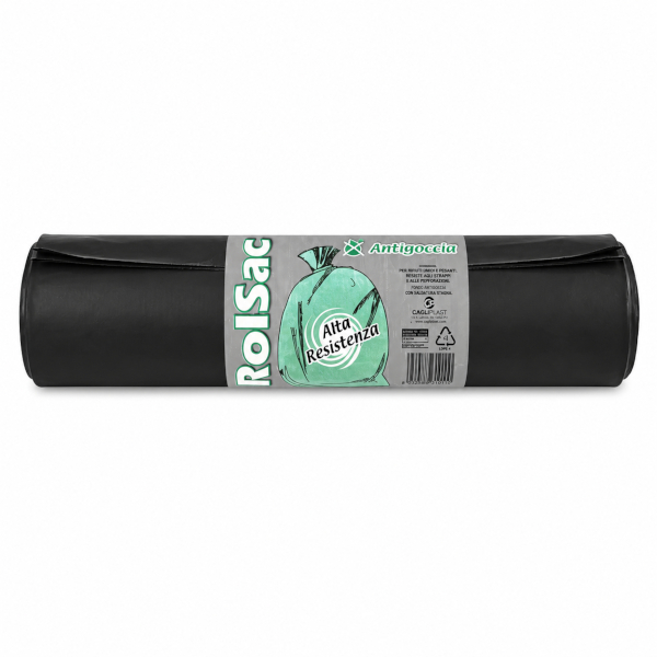 ROLSAC SACCHI IMMONDIZIA 72x110 NERI 60gr (rotolo da 10 pezzi)
