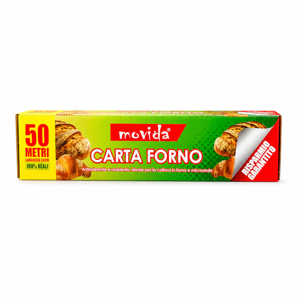 MOVIDA ROLL CARTA FORNO BIOCOMPOSTABILE 50mt