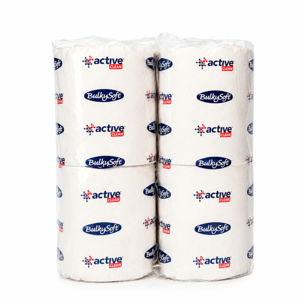 BULKYSOFT CLASSIC ACTIVE CLEAN CARTA IGIENICA A 2 VELI FASCETTATA - 4 ROTOLI