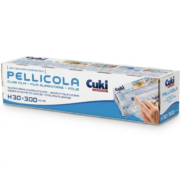 CUKI PROSSIONAL ROLL PELLICOLA PER ALIMENTI 300mt X H.30cm