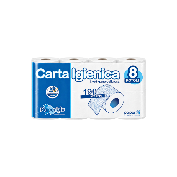 CARTA IGIENICA PAPERBLU PROF. 8 ROTOLI