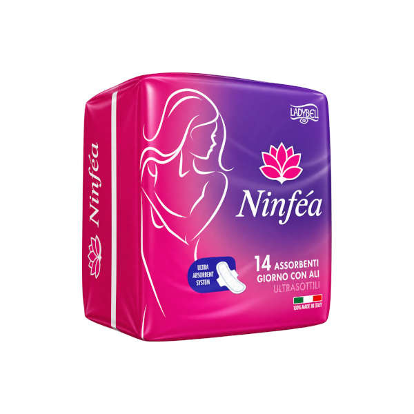 NINFEA ASSORBENTI GIORNO CON ALI IMBUSTATI SINGOLARMENTE 14pz