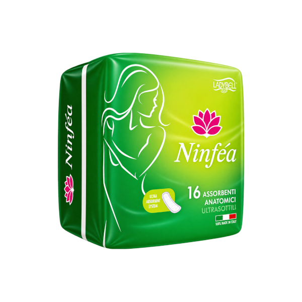 NINFEA ASSORBENTI ANATOMICI IMBUSTATI SINGOLARMENTE 16pz