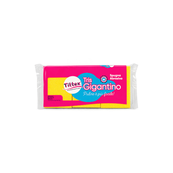 SPUGNA ACCOPPIATA GIGANTINO 3pz