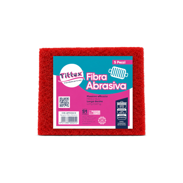 FIBRA VERDE ABRASIVA TITTEX 5pz
