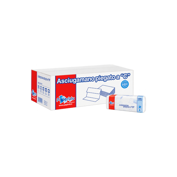 ASCIUGAMANI A "C" PURA CELLULOSA 150pz
