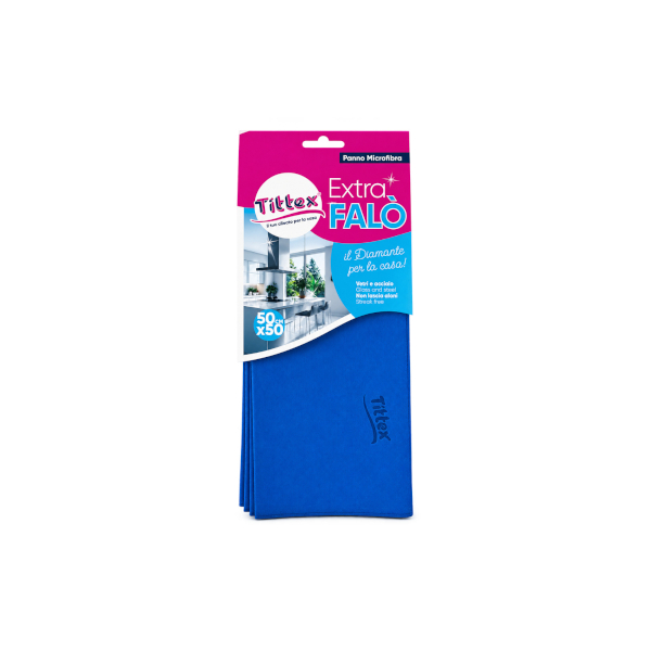 TITTEX FALO' PANNO MICROFIBRA EXTRA PER ACCIAIO E VETRI 50x50