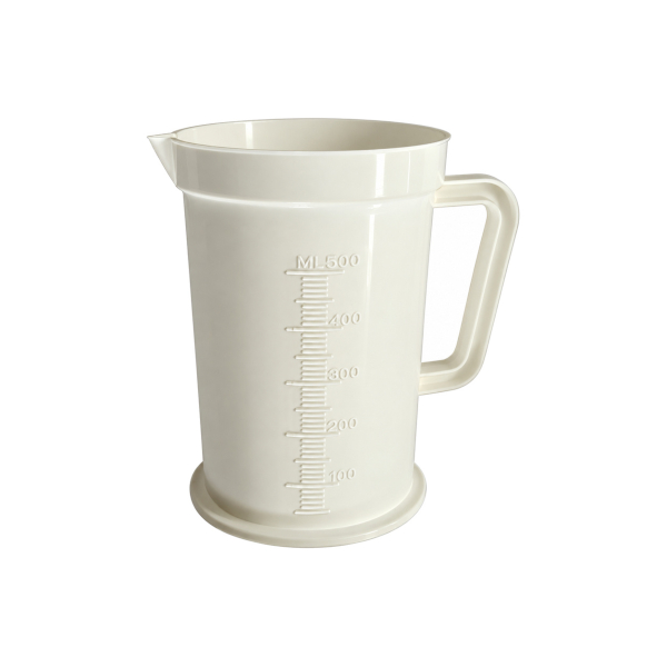 BROCCA IN PLASTICA BIANCA GRADUATA 500ml