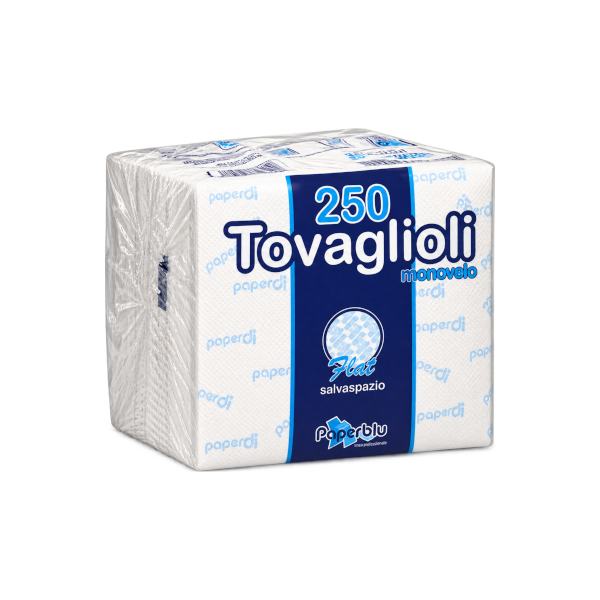 TOVAGLIOLI PAPERBLU 33x30 MONOVELO IN PURA CELLULOSA - 250 pezzi