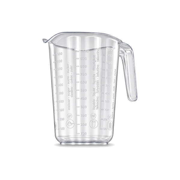 CARAFFA TRASPARENTE GRADUATA LT.1