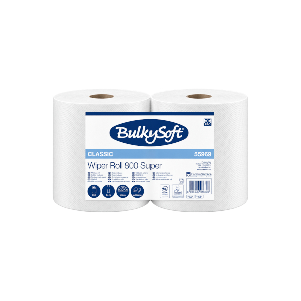 BOBINA BULKYSOFT WIPER ROLL 800 SUPER - 2pz